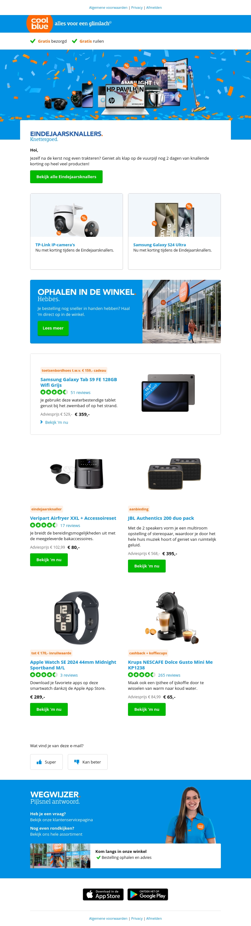 Je laatste kans om onze Eindejaarsknallers te scoren Je laatste kans om onze Eindejaarsknallers te scoren