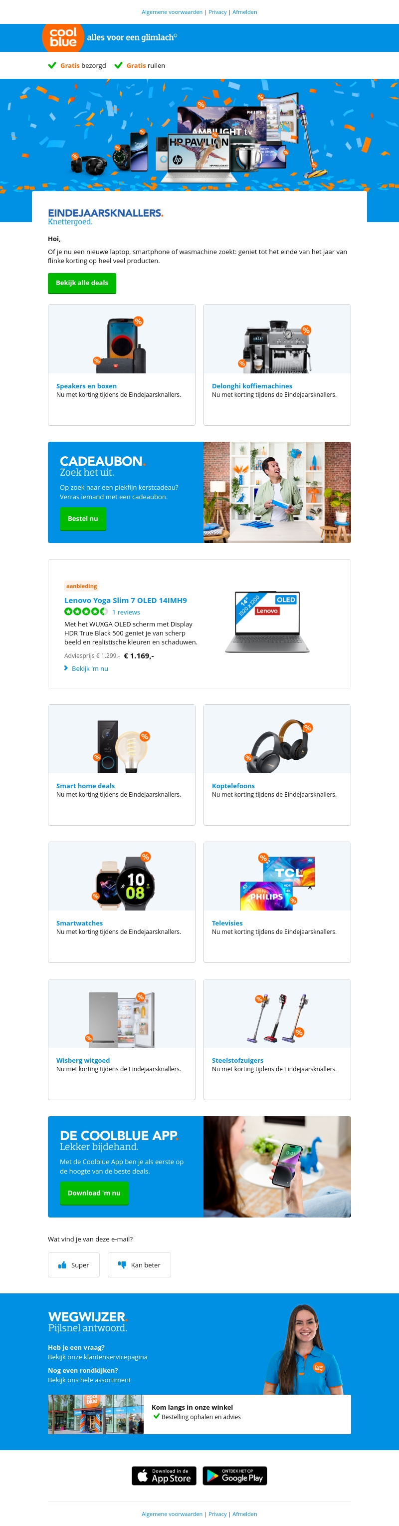 Sluit met onze Eindejaarsknallers het jaar feestelijk af Sluit met onze Eindejaarsknallers het jaar feestelijk af