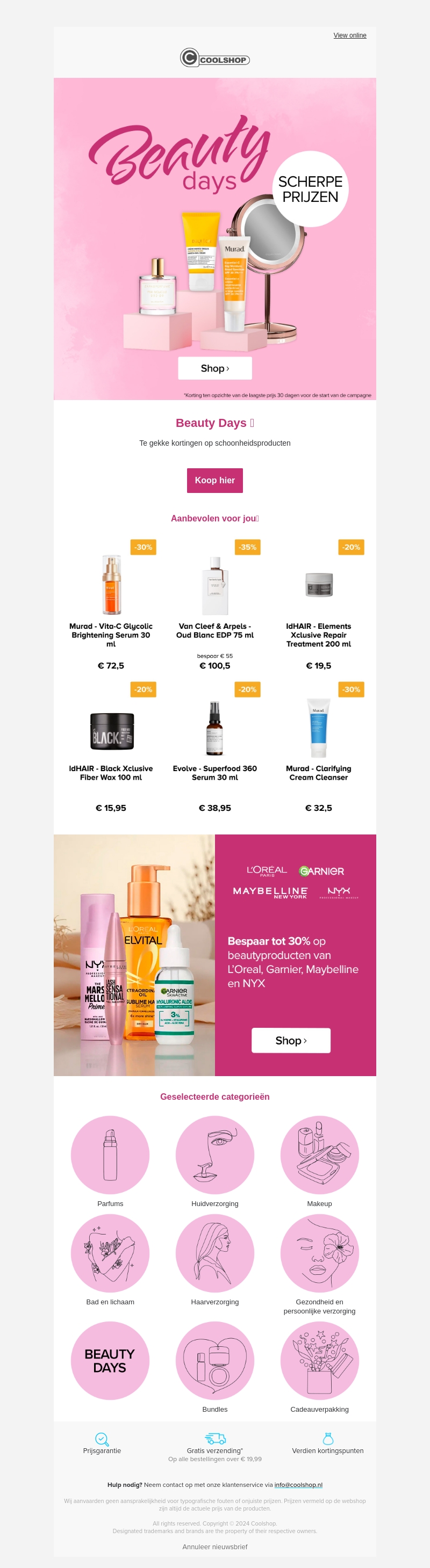 De Beauty Days zijn begonnen! De Beauty Days zijn begonnen!