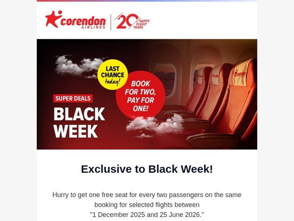 🚨 Last chance! Book 2, pay for 1!