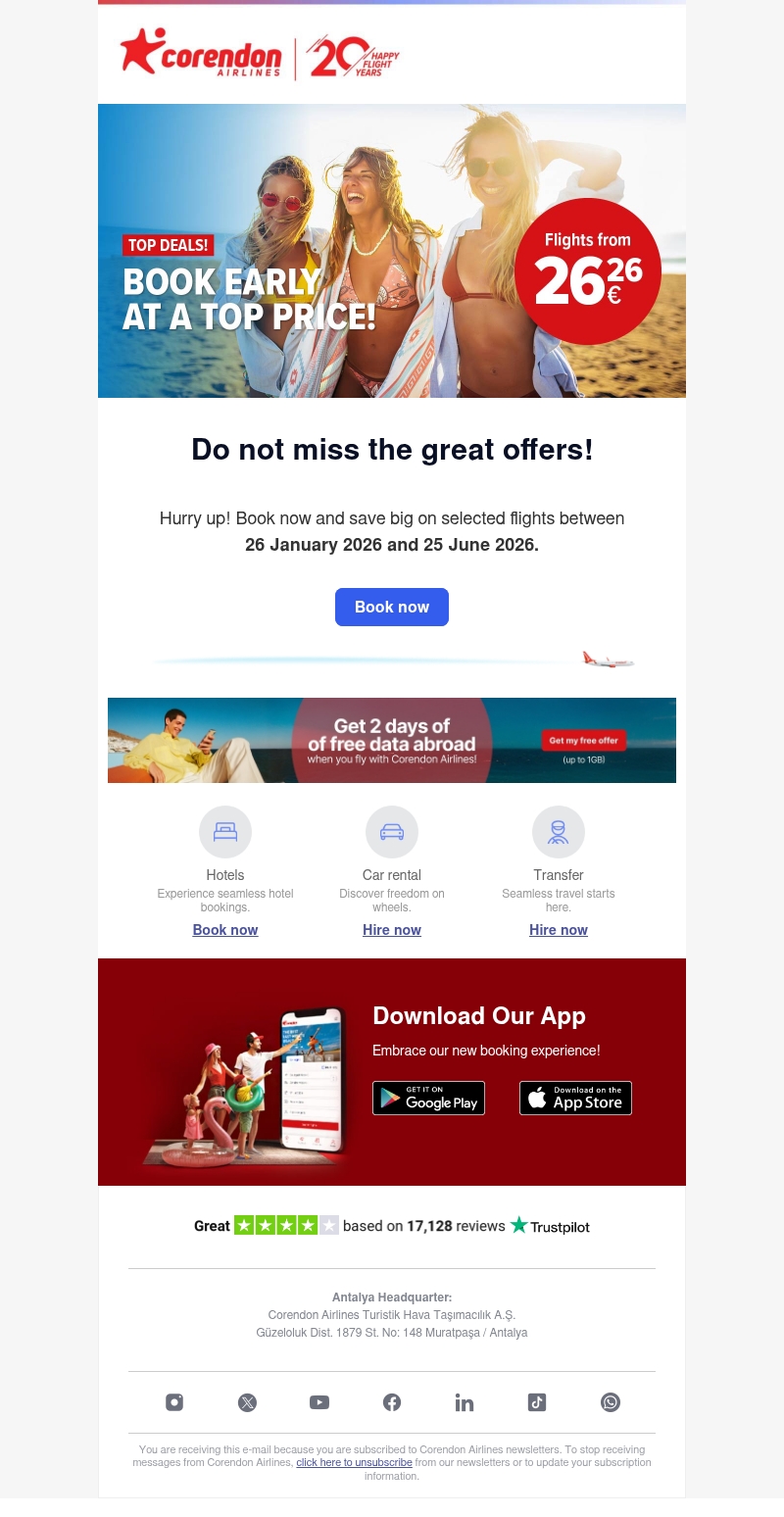 ๐จ Final call to fly from just โฌ26.26! ๐จ Final call to fly from just โฌ26.26!