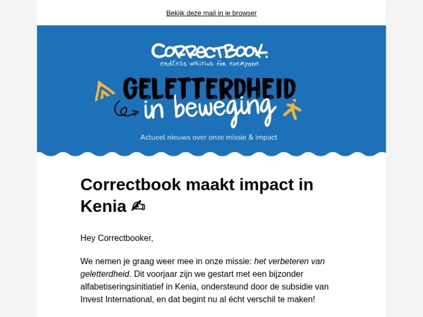 Geletterdheid in beweging: Samen maken we verschil in Kenia!