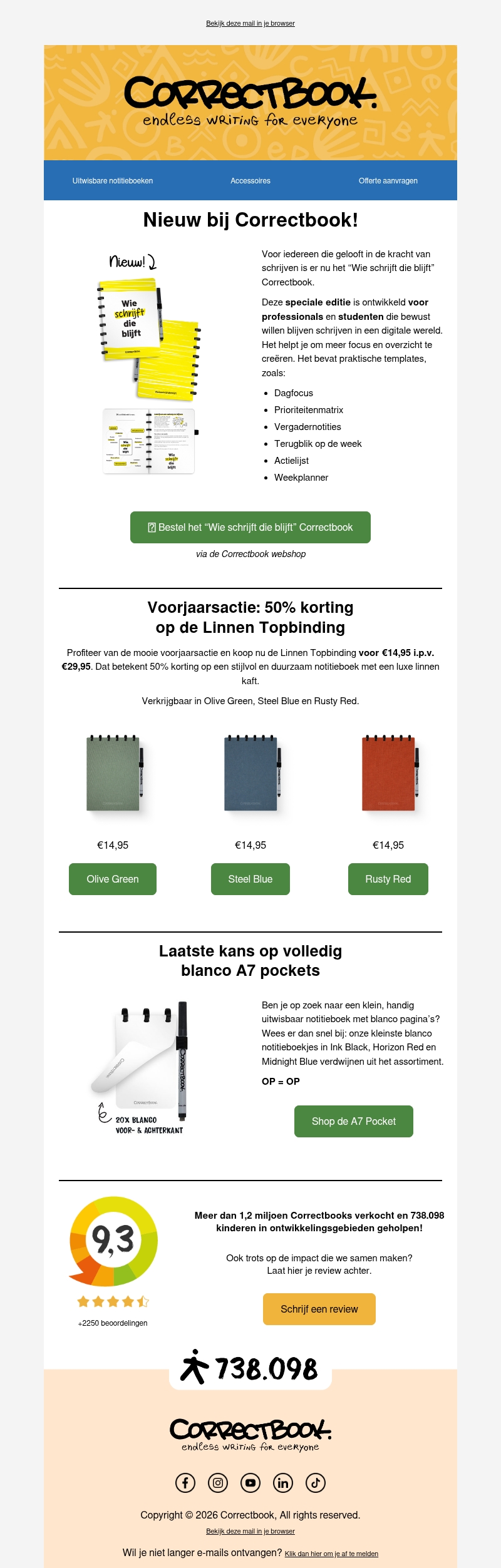 Nieuw: het Correctbook dat je focus écht verbetert Nieuw: het Correctbook dat je focus écht verbetert