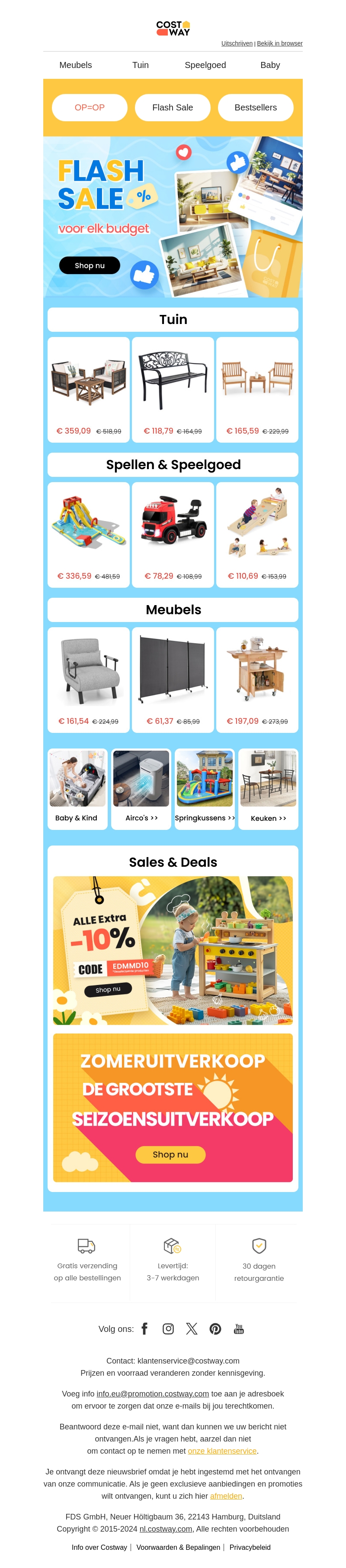 Laatste week van de Flash Sale in augustus! Laatste week van de Flash Sale in augustus!