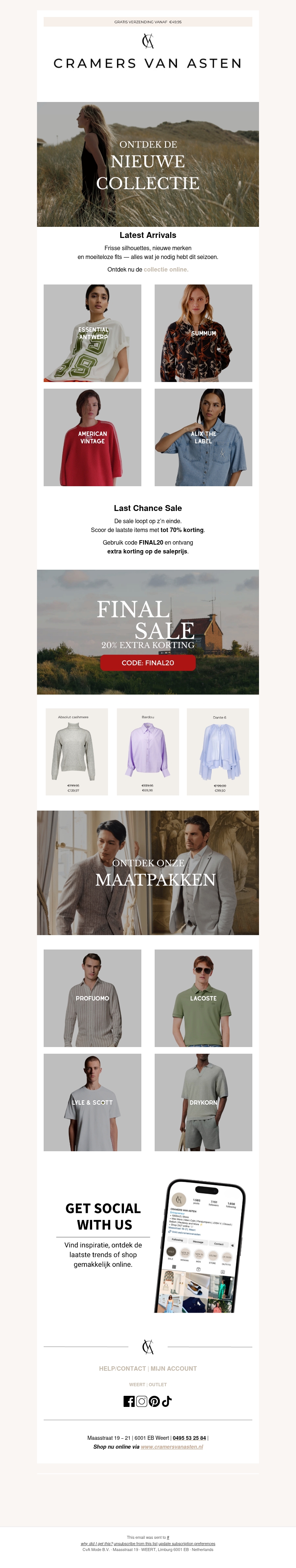 Latest Arrivals & Last Chance Deals Latest Arrivals & Last Chance Deals