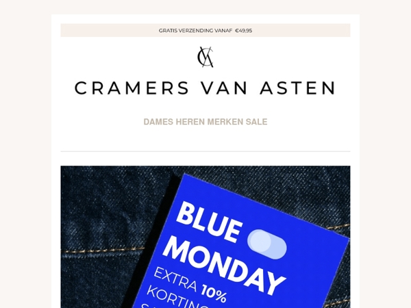 BLUE MONDAY EXTRA 10% OFF
