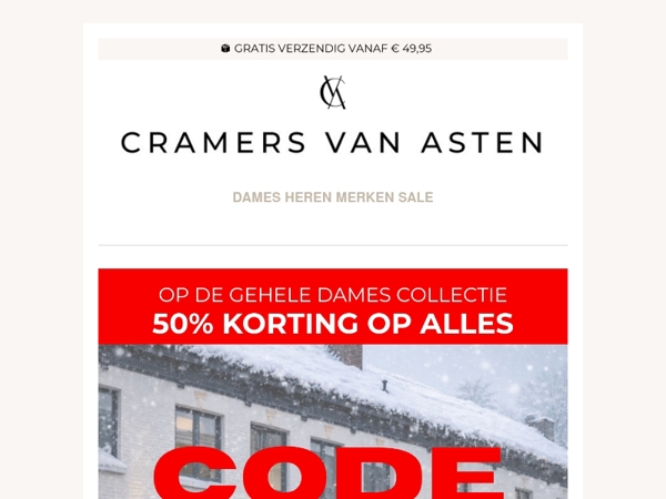50% off dames collectie