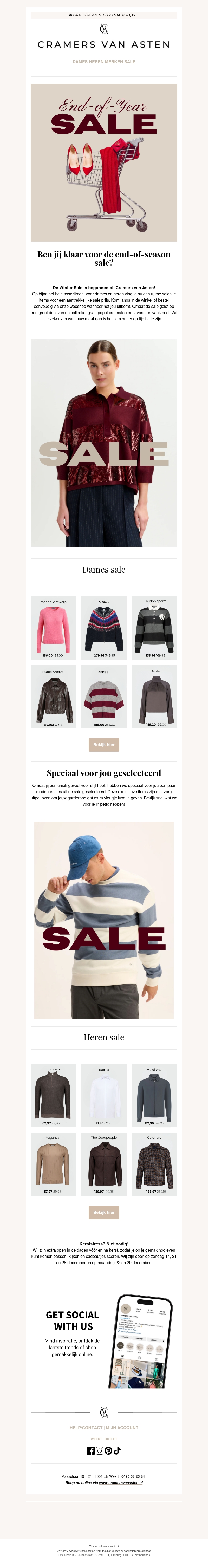 Tot 50% korting | De end of year sale is gestart Tot 50% korting | De end of year sale is gestart