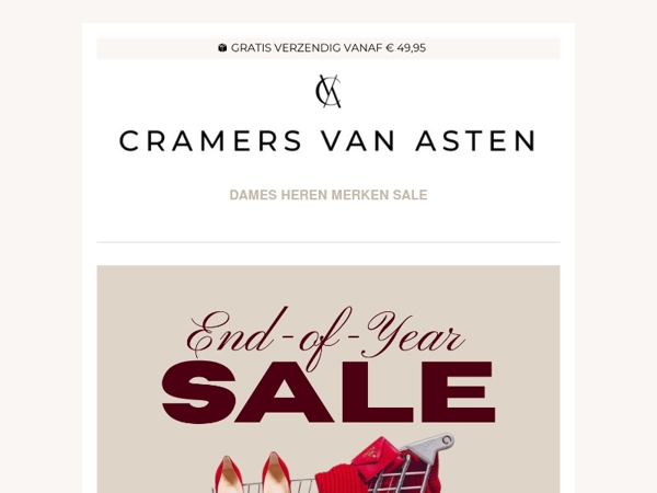 Tot 50% korting | De end of year sale is gestart