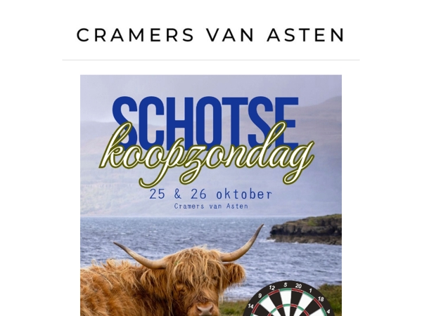 Beleef het Schotse weekend & koopzondag bij ons! 🏴󠁧󠁢󠁳󠁣󠁴󠁿