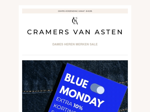 BLUE MONDAY EXTRA 10% OFF