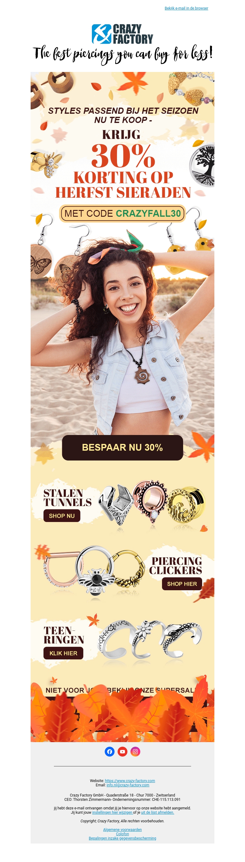 π Het is herfst: ontvang nu 30% korting op herfst-sieraden, π Het is herfst: ontvang nu 30% korting op herfst-sieraden,