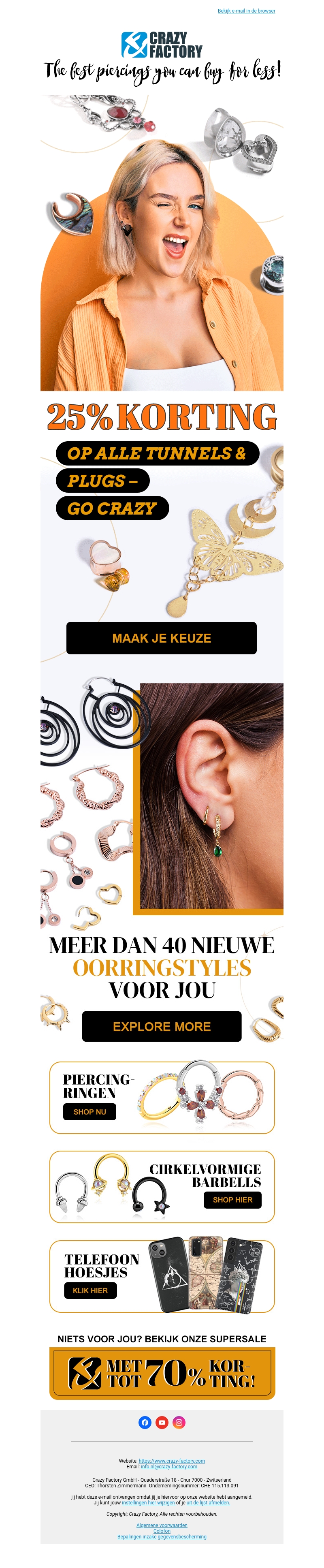π° Ontdek CRAZY besparingen! Vanaf nu 25% korting op plugs en tunnels, π° Ontdek CRAZY besparingen! Vanaf nu 25% korting op plugs en tunnels,