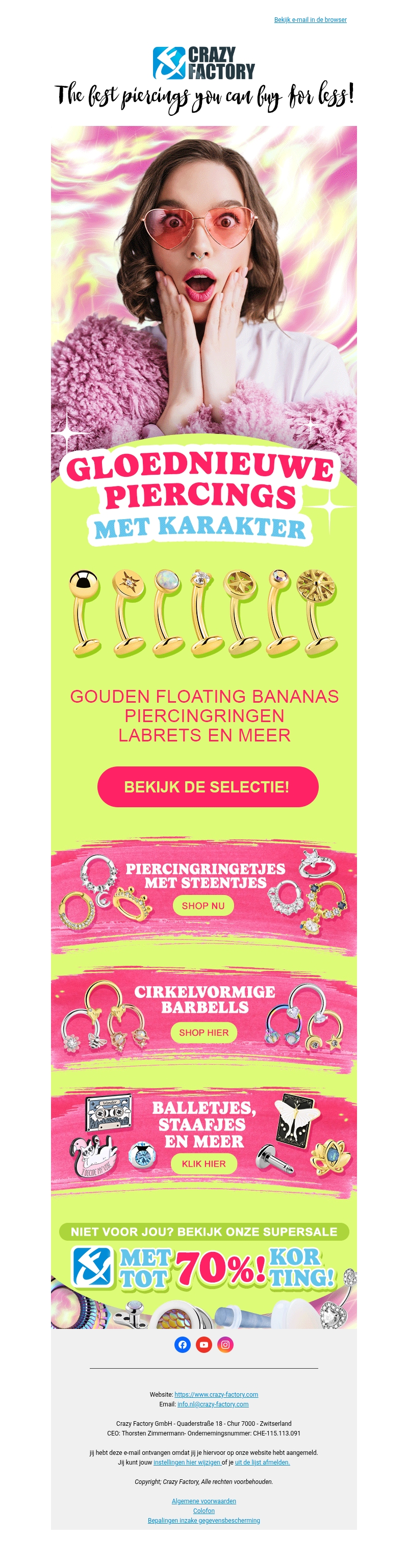 ๐ฅ Mega piercing-drop! Gouden bananas, elegante piercingringen, glanzende labrets en nog veel meer, ! ๐ฅ Mega piercing-drop! Gouden bananas, elegante piercingringen, glanzende labrets en nog veel meer, !