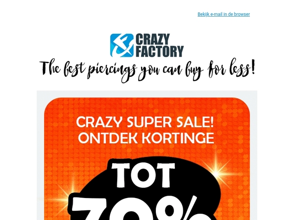 💥 Begin je weekend met kortingen tot 70%, 