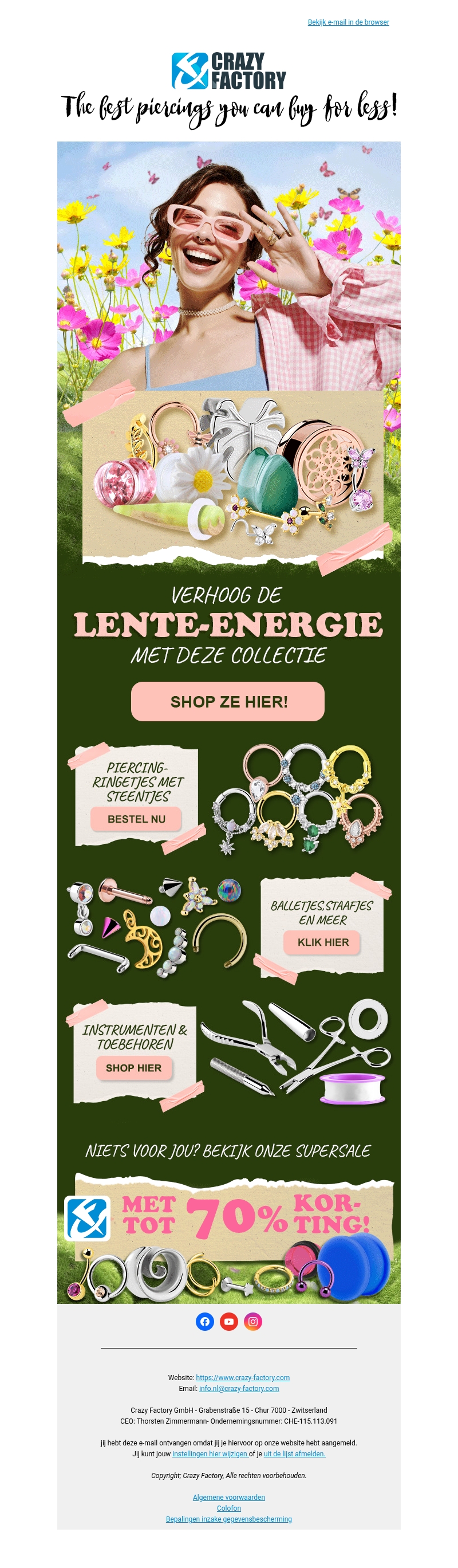 Lente-piercings: lichter, helderder, beter 🌷, ! Lente-piercings: lichter, helderder, beter 🌷, !