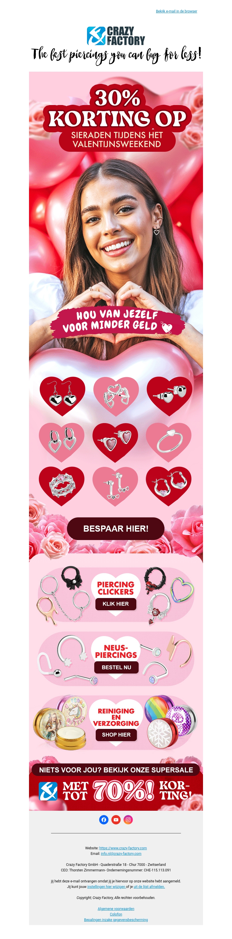 ๐นโก๏ธ Flash sale Valentijnsdag! Het hele weekend 30% korting op sieraden, ๐นโก๏ธ Flash sale Valentijnsdag! Het hele weekend 30% korting op sieraden,