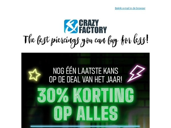 ⏰ Cyber Monday is de laatste kans om 30% te besparen, 