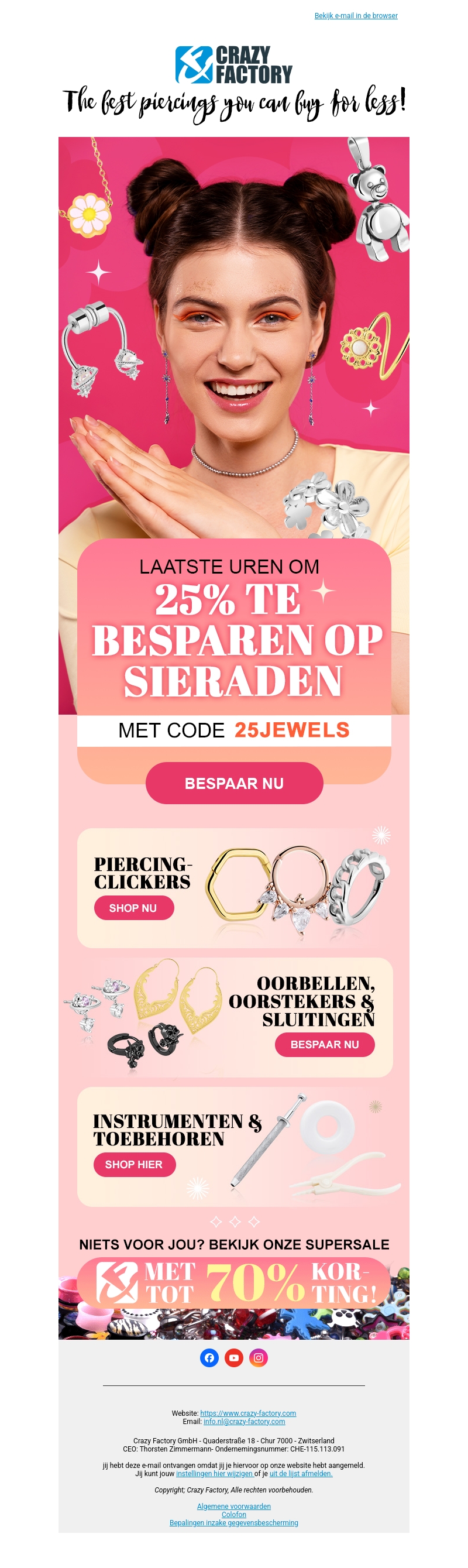⏰ Heb jij al 25% korting op sieraden gescoord? De klok tikt, de sale loopt nog tot middernacht, ⏰ Heb jij al 25% korting op sieraden gescoord? De klok tikt, de sale loopt nog tot middernacht,