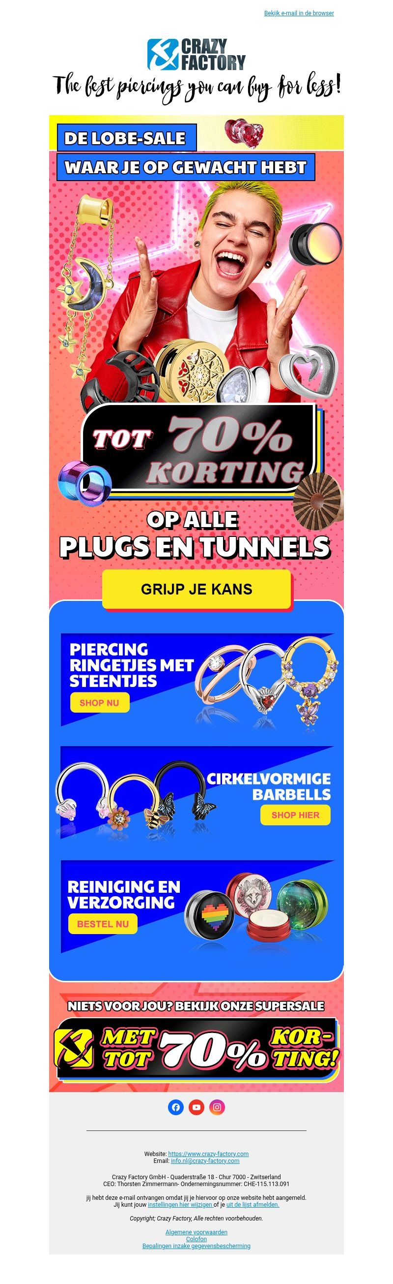 π₯ Let op! Super besparing: tot 70% korting op tunnels en plugs, π₯ Let op! Super besparing: tot 70% korting op tunnels en plugs,
