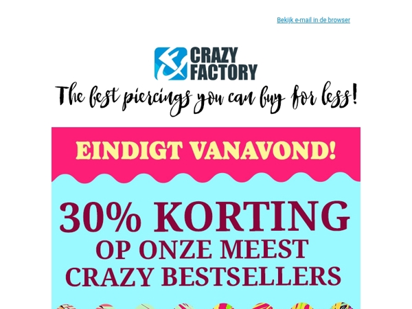 ⏰ Nog tot middernacht: 30% KORTING OP DE TOP 1.000, 