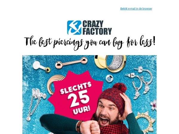 ❄️ De winter staat voor de deur! Bespaar 25% op alles gedurende slechts één dag, 