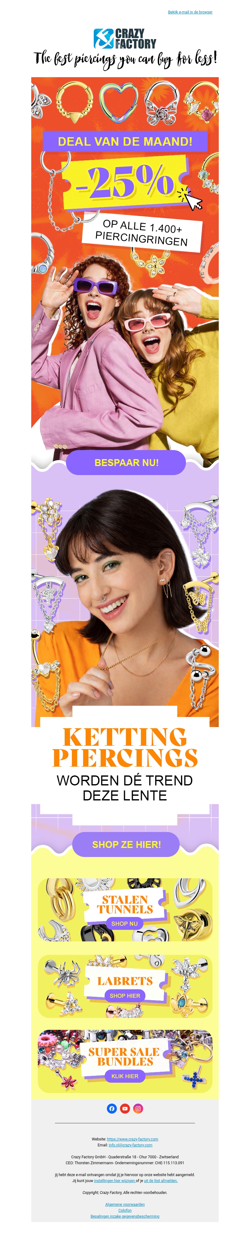 25% korting op piercingringen – ga rond en bespaar nu 🔥, ! 25% korting op piercingringen – ga rond en bespaar nu 🔥, !