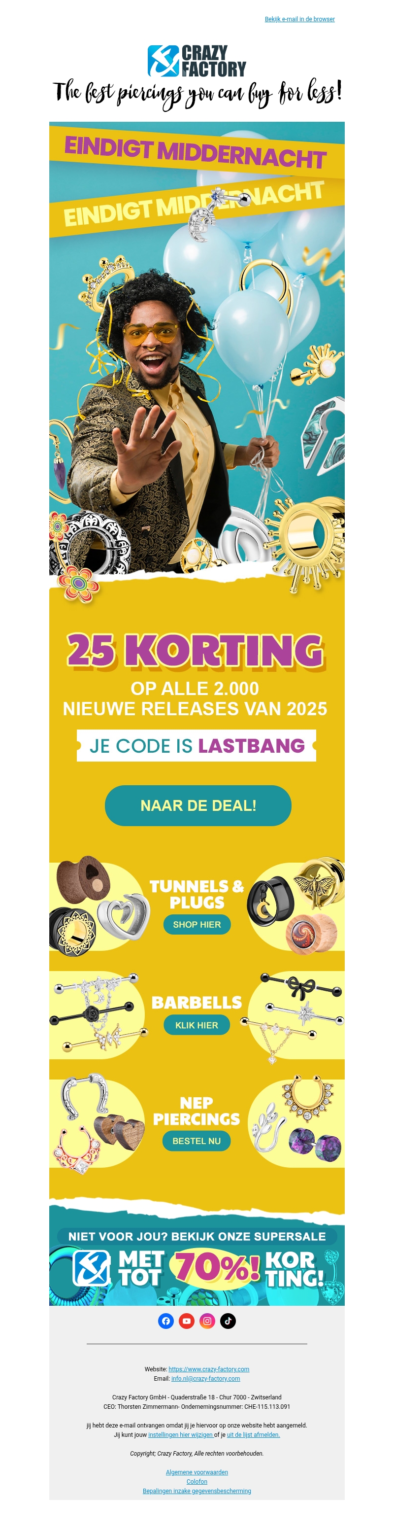 ⏰ De 25% korting op nieuwe releases eindigt vanavond, dus geen smoesjes meer, ⏰ De 25% korting op nieuwe releases eindigt vanavond, dus geen smoesjes meer,
