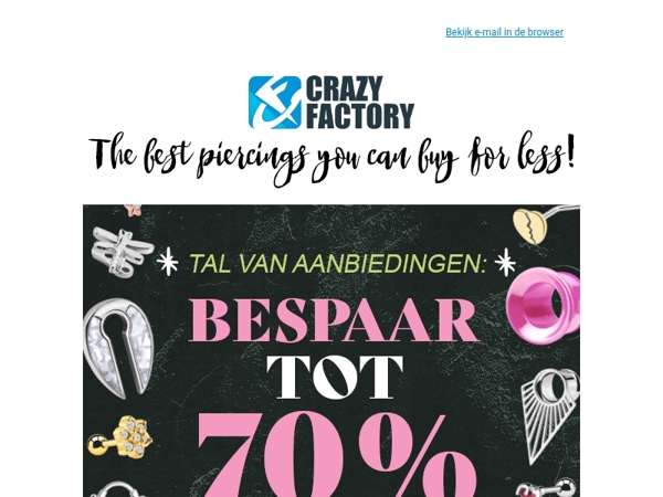💥 Bespaar tot wel 70% op duizenden producten die constant wisselen, !
