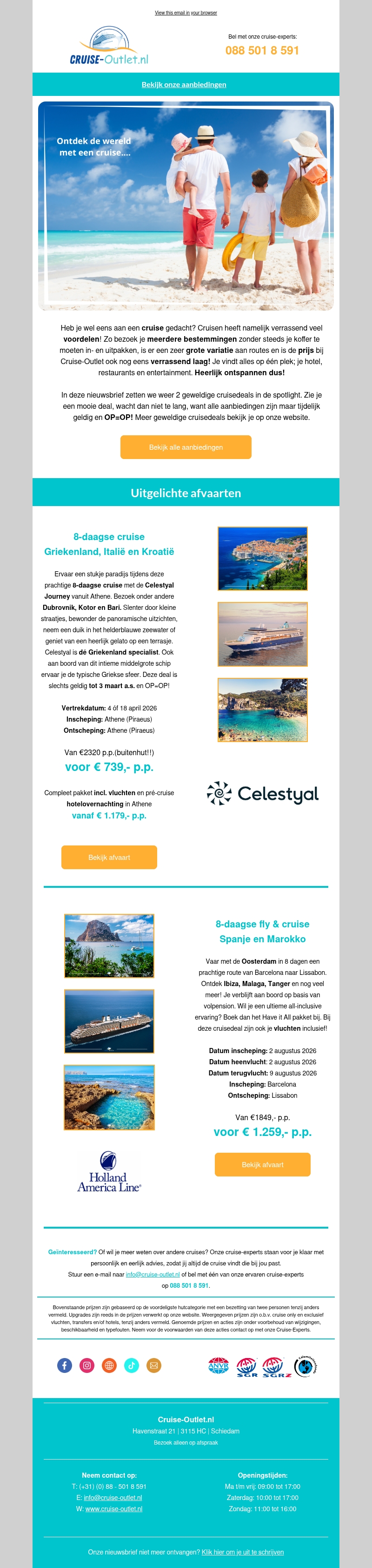 Ontdek de wereld met een cruise...! Ontdek de wereld met een cruise...!