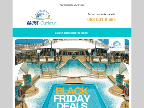 Pak je koffers! De Black Friday deals zijn hier!