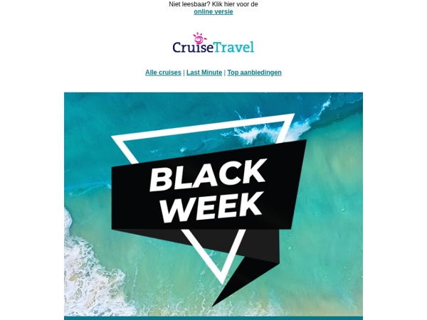 Black Friday Special: extra voordelig op cruise