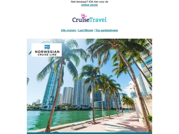 Beleef nu prachtige avonturen met Norwegian Cruise Line