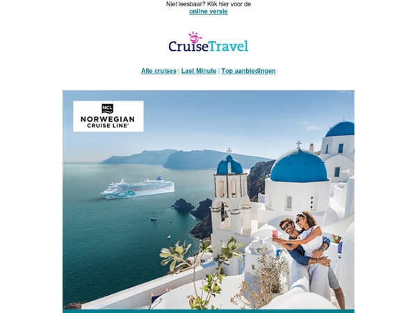 Exclusief bij Cruise Travel: Ontvang Free at Sea™ upgrade cadeau bij uw cruise + vlucht!