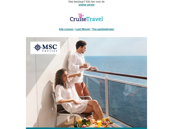 Geniet van een Last Minute MSC Cruise