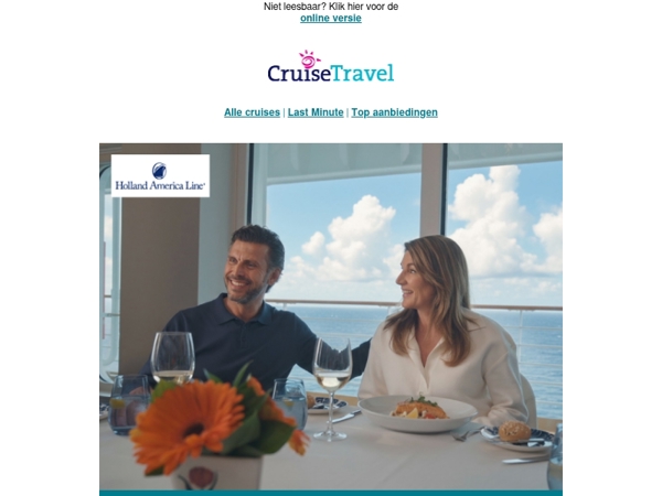 Uitnodiging: Kom naar het Holland America Line event