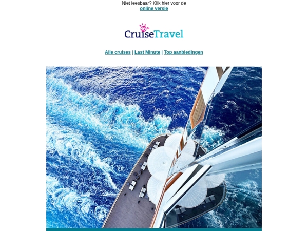 Een zee van voordeel: onze cruise aanbiedingen