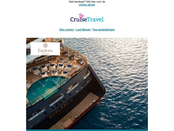 Explora Journeys: tot € 1.000 excursietegoed per suite