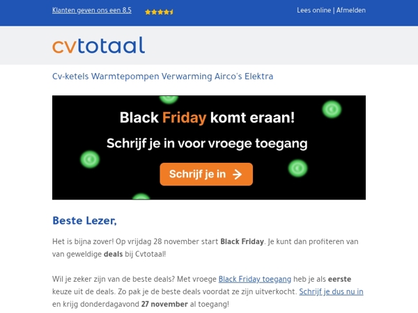 Black Friday komt eraan!