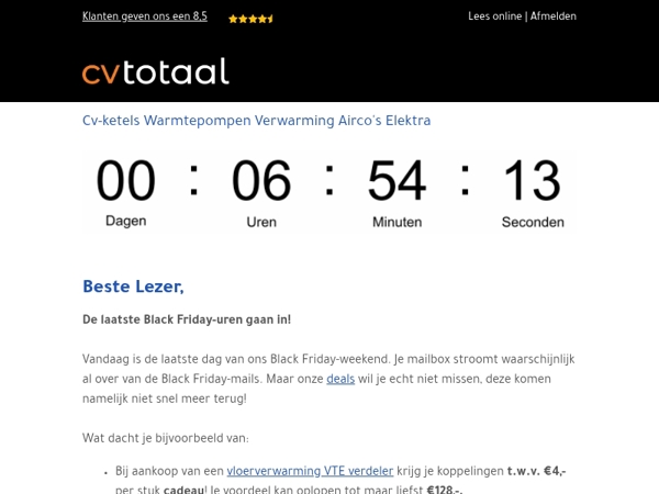 De laatste Black Friday uurtjes!