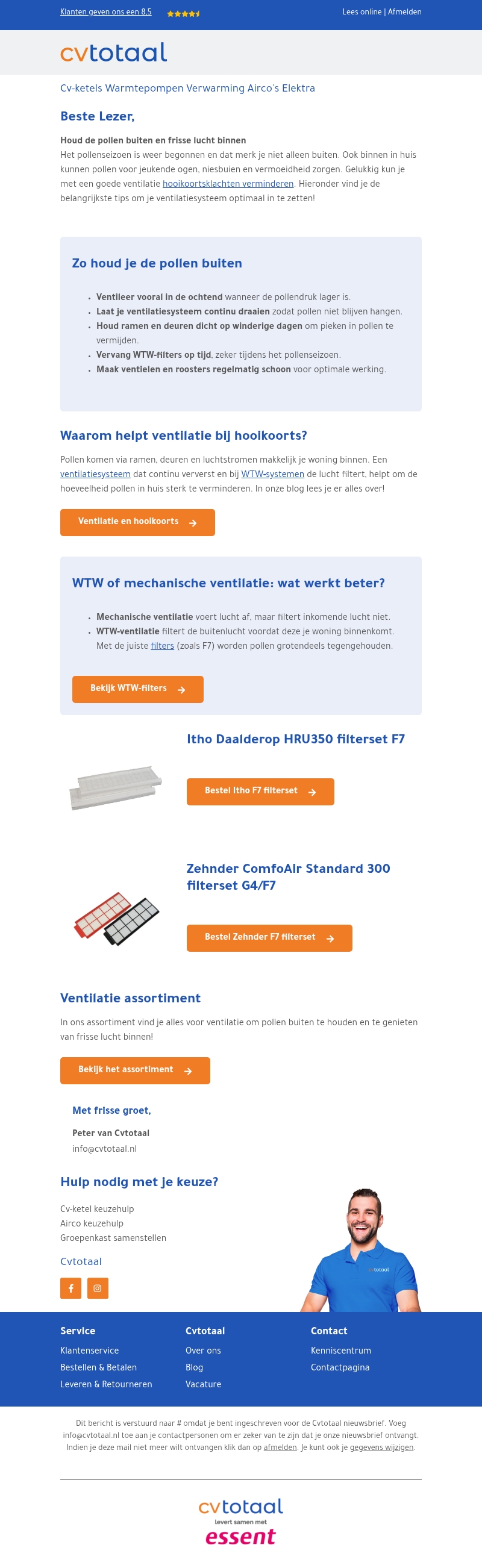 Hooikoorts? Deze tips maken je woning comfortabeler Hooikoorts? Deze tips maken je woning comfortabeler