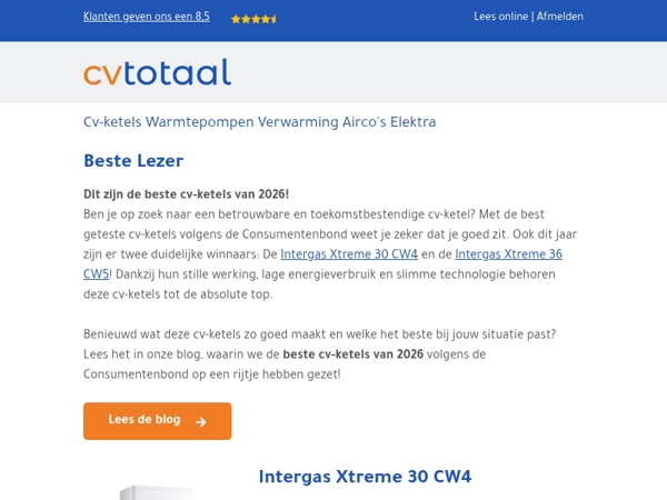 Dit is de beste cv-ketel van 2026
