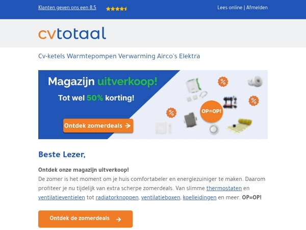 Magazijn uitverkoop: ontdek de deals!