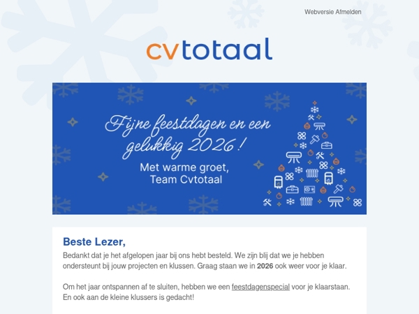 Mis onze feestelijke verrassing niet!