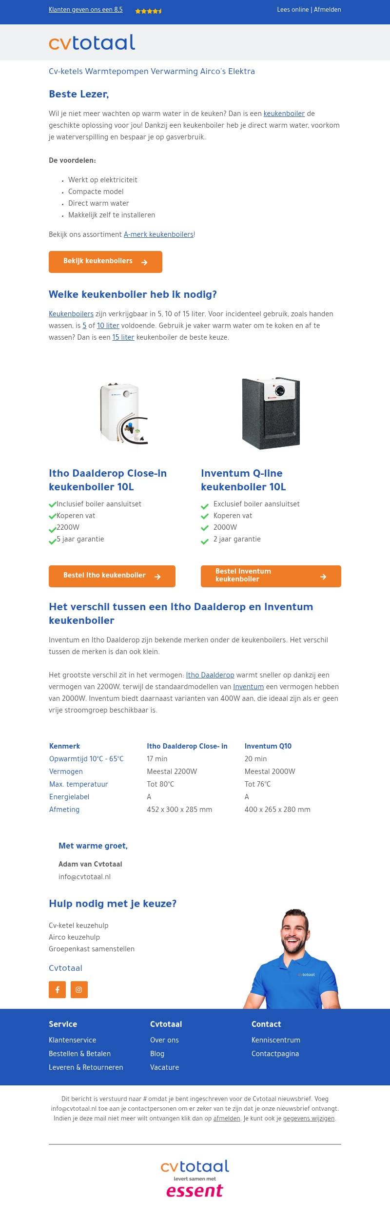 Voor welke keukenboiler ga jij? Voor welke keukenboiler ga jij?