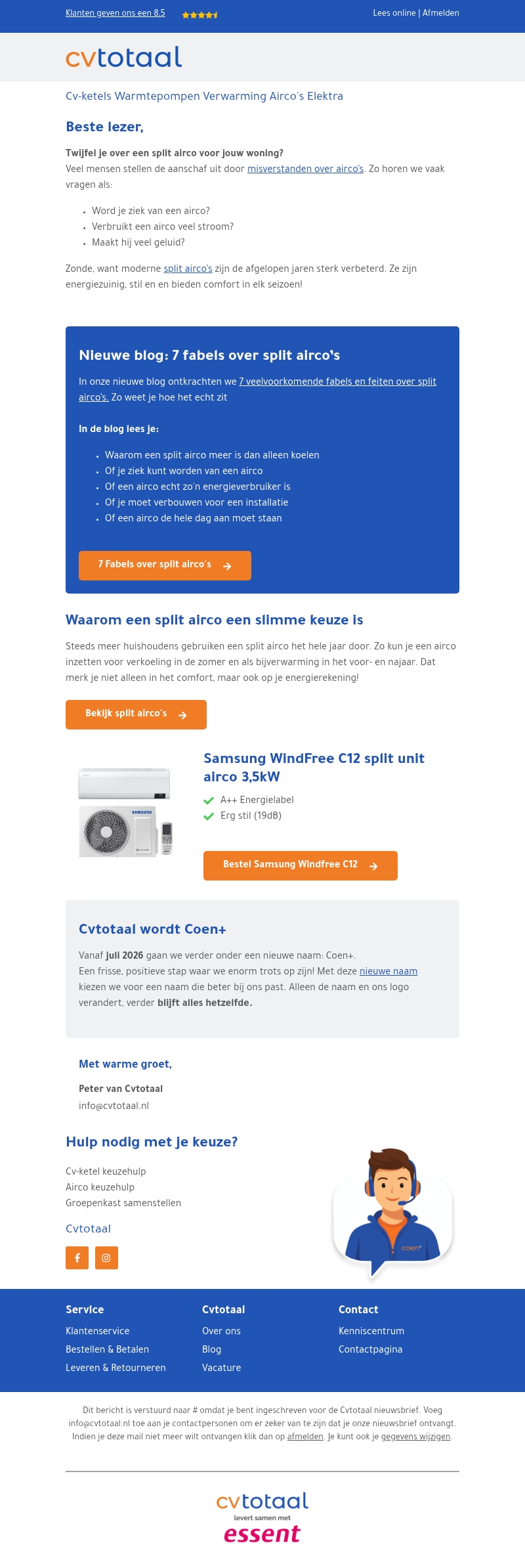 Deze 7 fabels moet je weten over airco's Deze 7 fabels moet je weten over airco's