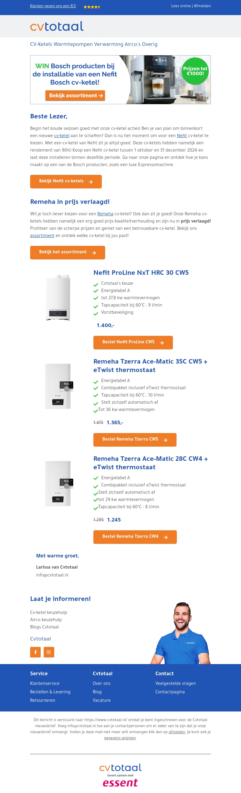 Ontdek onze cv-ketel acties! Ontdek onze cv-ketel acties!