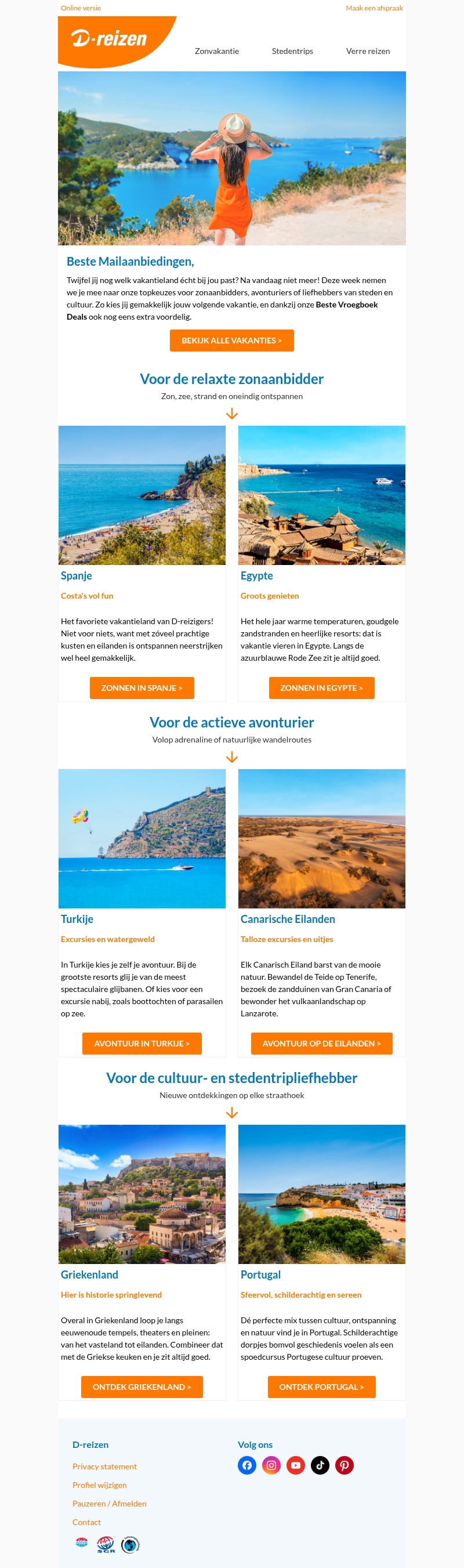 Welk vakantieland past bij jou? Welk vakantieland past bij jou?