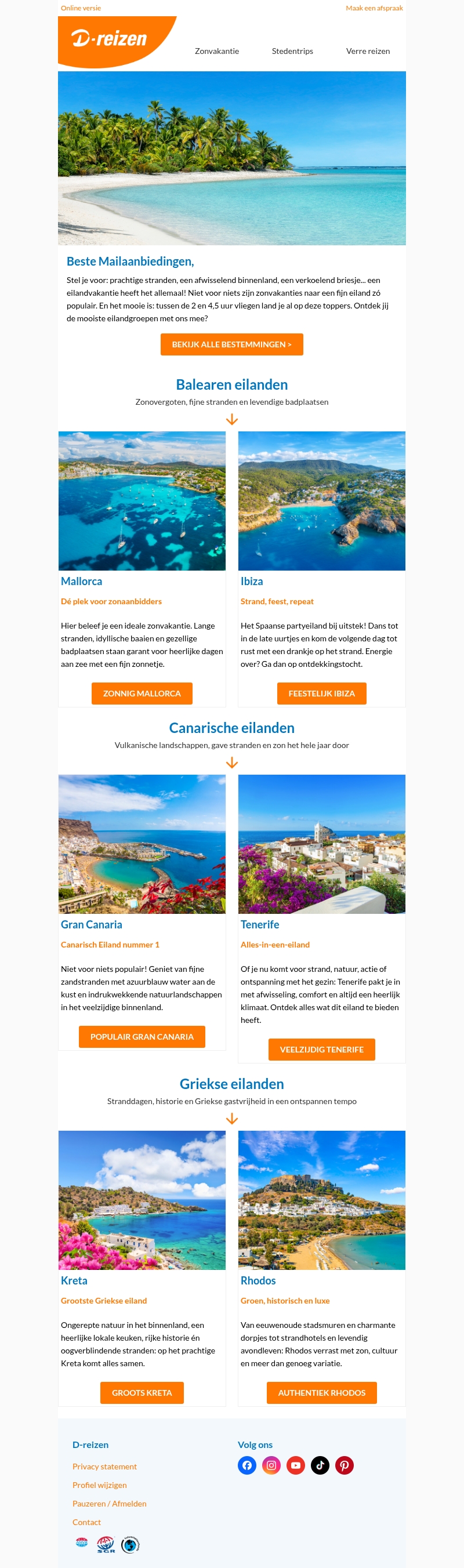 Toe aan zon, zee en strand? ποΈ Toe aan zon, zee en strand? ποΈ