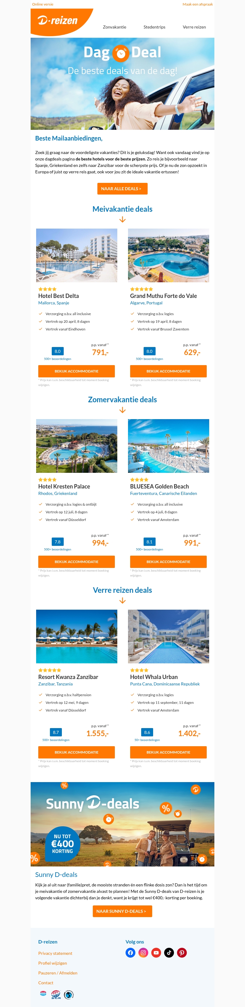 Dagdeals: van deze scherpe prijzen ga je stralen ☀️ Dagdeals: van deze scherpe prijzen ga je stralen ☀️
